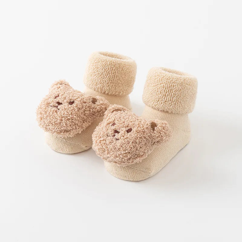 Variant image for Süße Cartoonbären Socken Aus Baumwolle Mit Anti-Rutsch-Sohle Für Neugeborene Und Kleinkinder-7