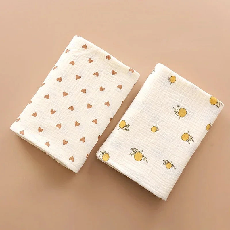 BabyLuxe Wickeldecke aus Baumwolle Muslin 100x100 cm, Atmungsaktiv & Nachhaltig 5