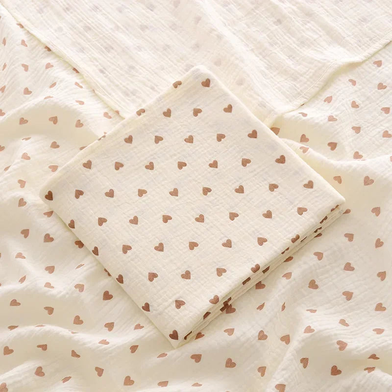 BabyLuxe Wickeldecke aus Baumwolle Muslin 100x100 cm, Atmungsaktiv & Nachhaltig 2