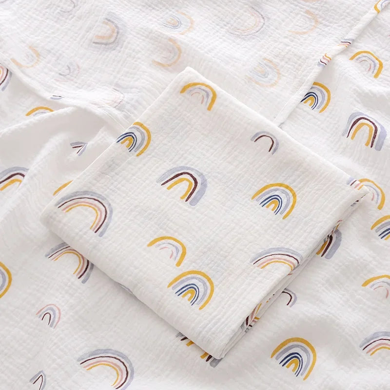 Variant image for BabyLuxe Wickeldecke aus Baumwolle Muslin 100x100 cm, Atmungsaktiv & Nachhaltig-8