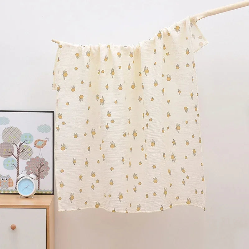 BabyLuxe Wickeldecke aus Baumwolle Muslin 100x100 cm, Atmungsaktiv & Nachhaltig 4