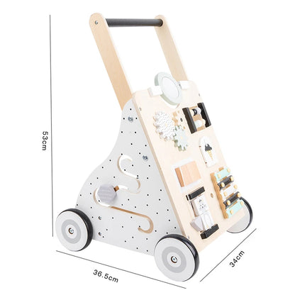 Montessori Baby und Kinder Walker Beschäftigungsspielzeug Holzspielzeug