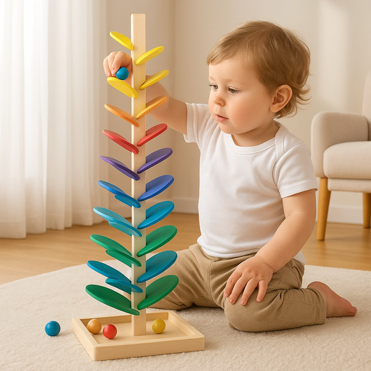 Montessori Murmelbahn Regenbogen