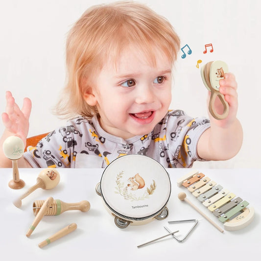 Montessori Musikinstrumente Set mit Baby