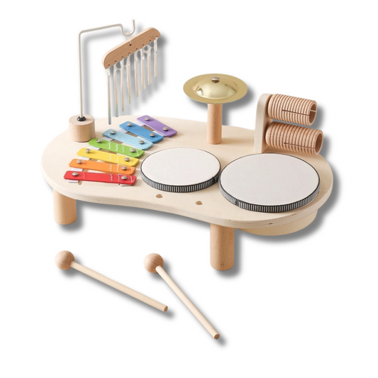 Montessori Schlagzeug Spielzeug fuer Kinder zum Musikmachen
