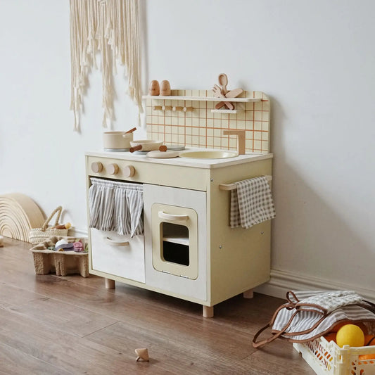 Montessori toy kitchen wood for toddlers and children