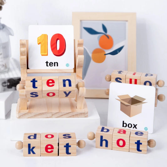 Spelling Words Wooden Toy Educational Toy for Children (English)