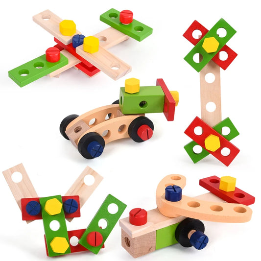 Montessori Werkzeugbox Holzspielzeug für Kinder