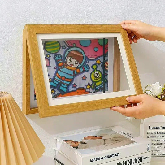 Wooden Art Frame for Kid's Paintings