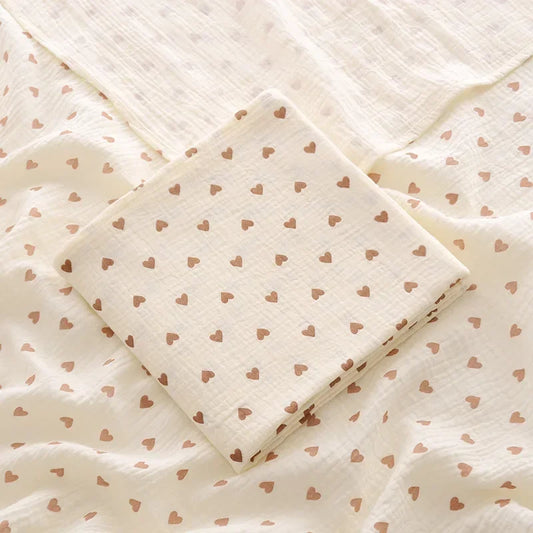 BabyLuxe Wickeldecke aus Baumwolle Muslin 100x100 cm, Atmungsaktiv & Nachhaltig 2