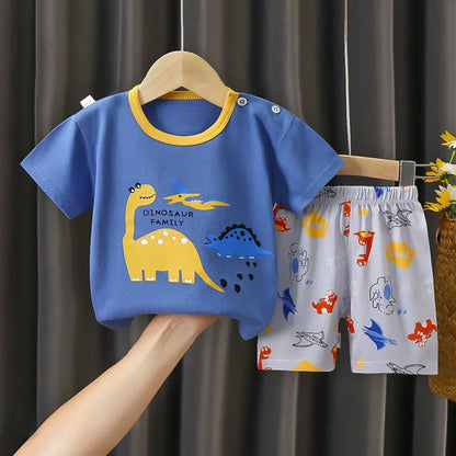 Variant image for B-Caton - 2-teiliges Baumwoll Kinder T-Shirt und Shorts Set, Atmungsaktiv für 1-5 Jahre-4