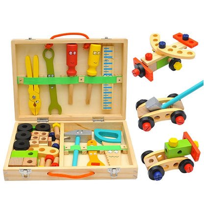 Montessori Werkzeugbox Holzspielzeug für Kinder