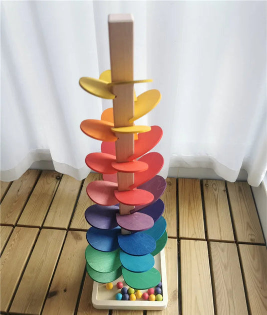 Variant image for Montessori Holzspielzeug - Regenbogen Musikbaum für Kinder ab 1 Jahr, Fördert Feinmotorik und Musikalische Entwicklung-13