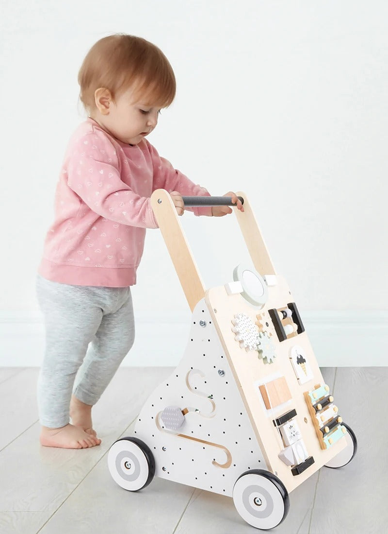 Montessori Baby und Kinder Walker Beschäftigungsspielzeug Holzspielzeug